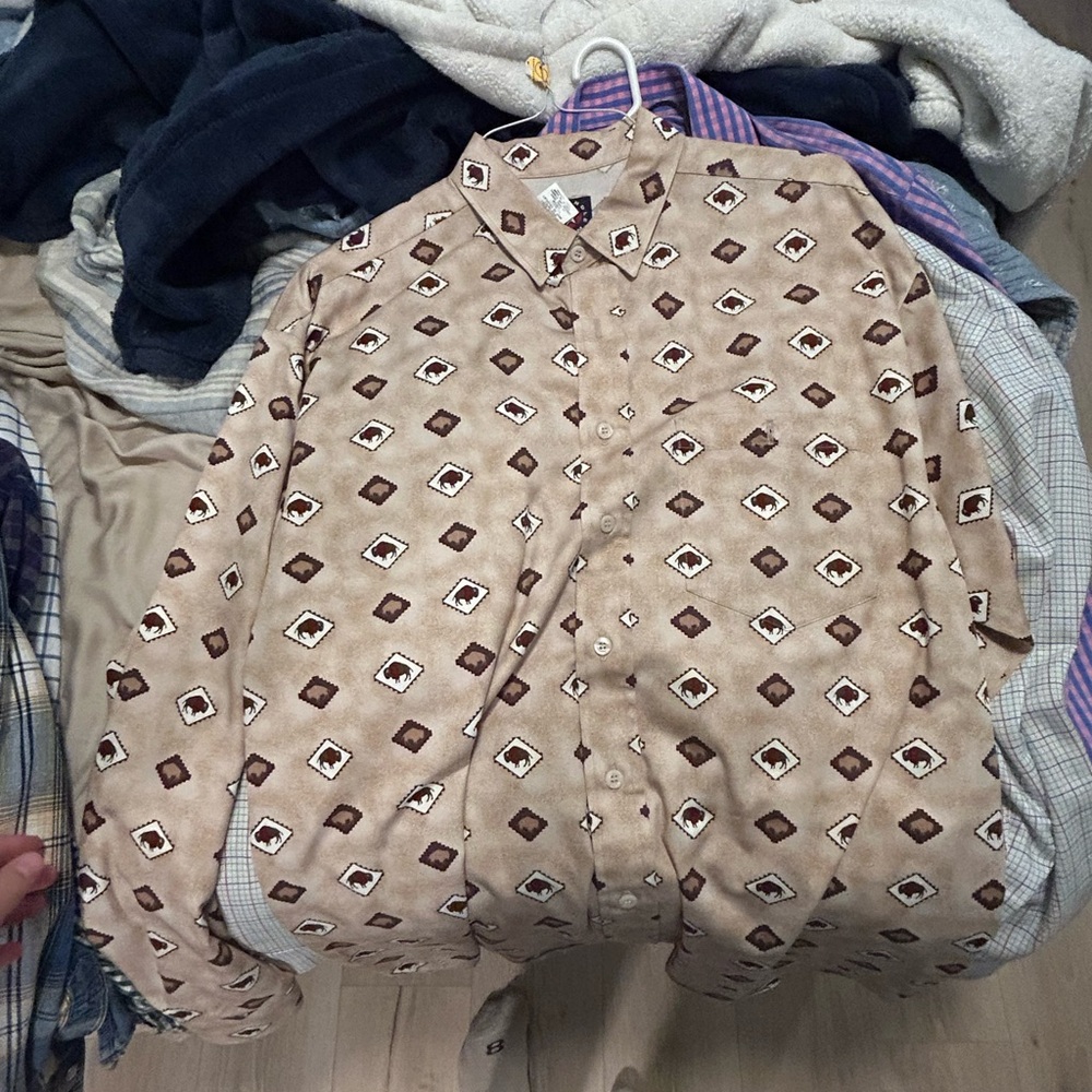 Men's Tan Patterned Jacket